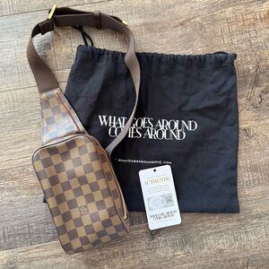 Louis Vuitton brown Damier Geronimos crossbody bag
